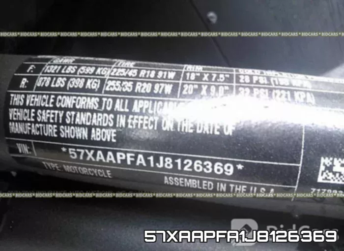 57XAAPFA1J8126369 фото 2