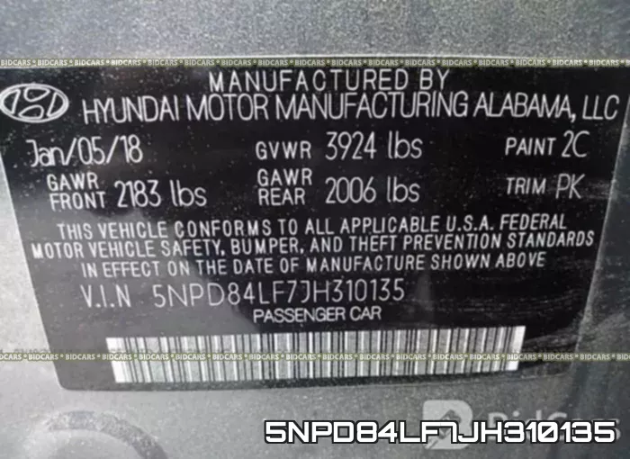 5NPD84LF7JH310135 фото 10