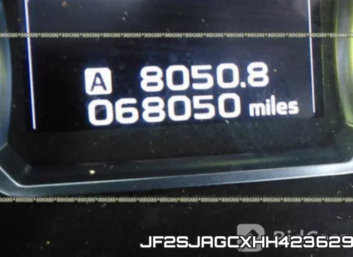 JF2SJAGCXHH423629 фото 8