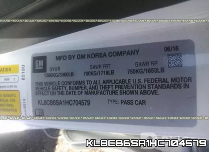 KL8CB6SA1HC704579 фото 10