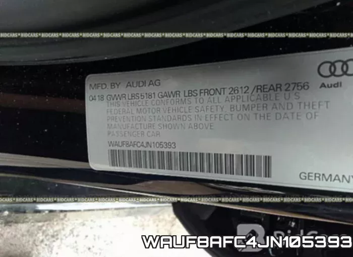 WAUF8AFC4JN105393 фото 10