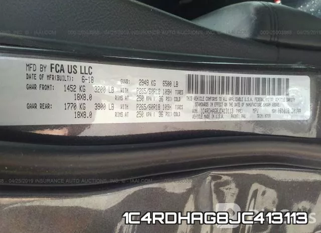 1C4RDHAG8JC413113 фото 10