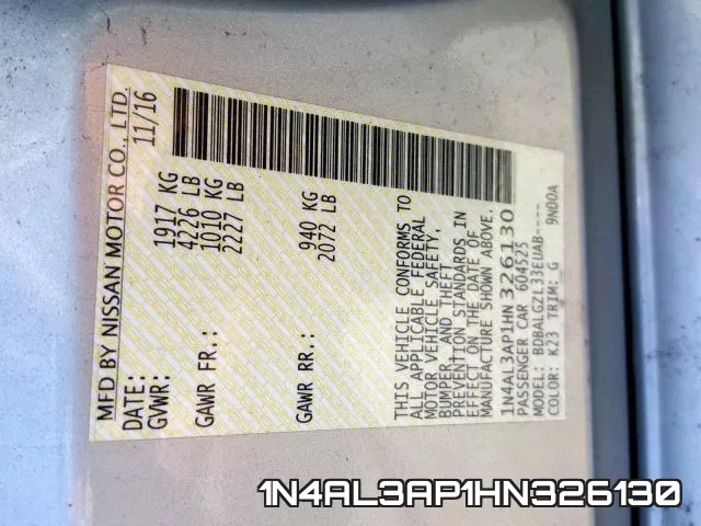 1N4AL3AP1HN326130 фото 2