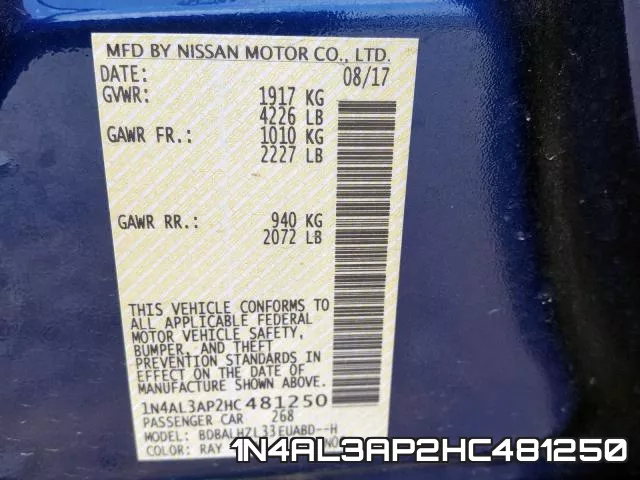 1N4AL3AP2HC481250 фото 2