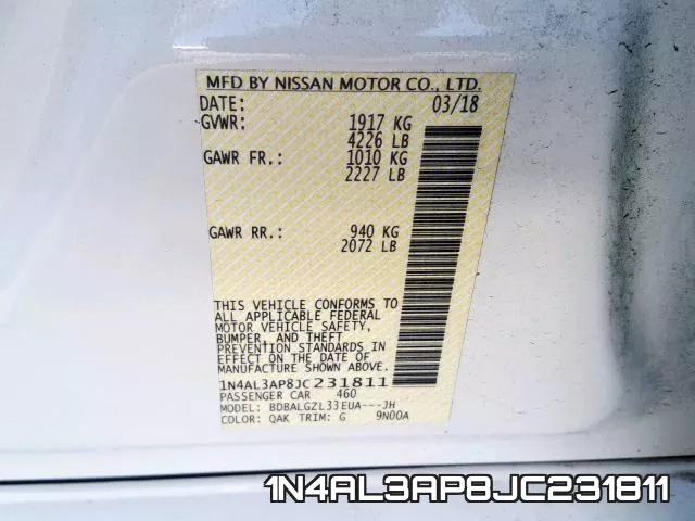 1N4AL3AP8JC231811 фото 2