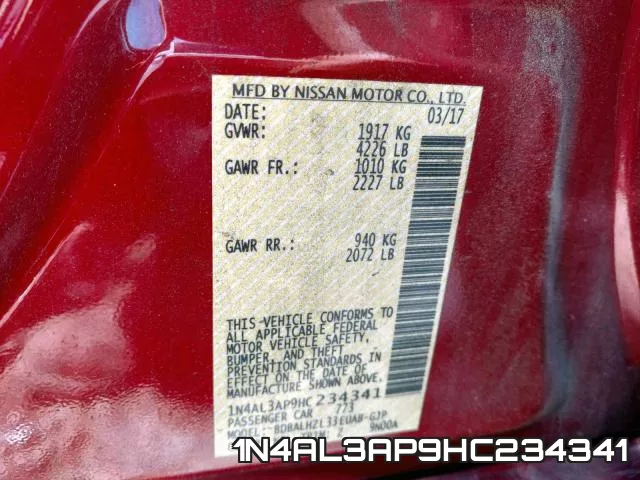 1N4AL3AP9HC234341 фото 2