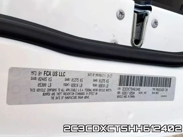 2C3CDXCT5HH612402 фото 2