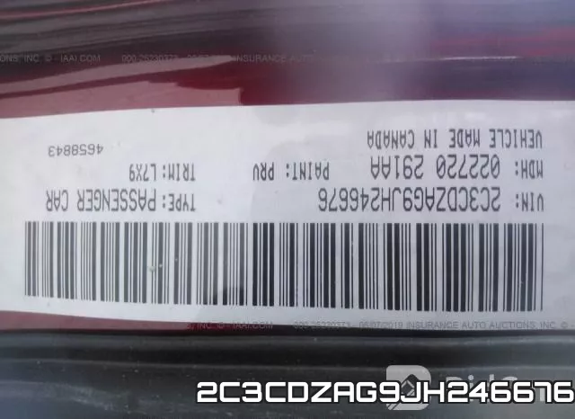 2C3CDZAG9JH246676 фото 10