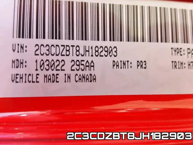2C3CDZBT8JH182903 фото 2