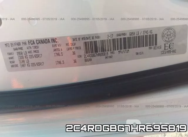 2C4RDGBG7HR695819 фото 10