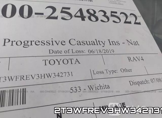 2T3WFREV3HW342731 фото 7