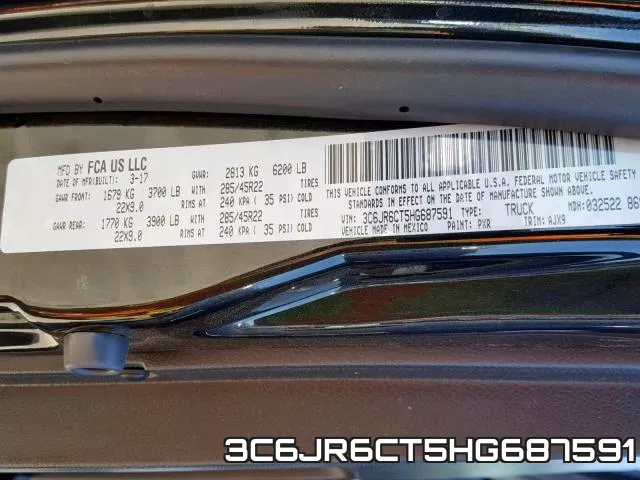 3C6JR6CT5HG687591 фото 2