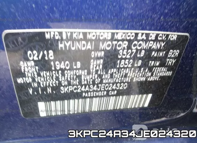 3KPC24A34JE024320 фото 10