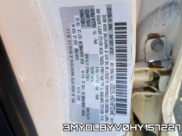 3MYDLBYV0HY157227 фото 2