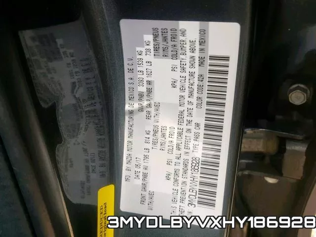 3MYDLBYVXHY186928 фото 2