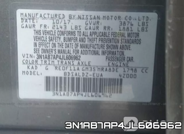 3N1AB7AP4JL606962 фото 10