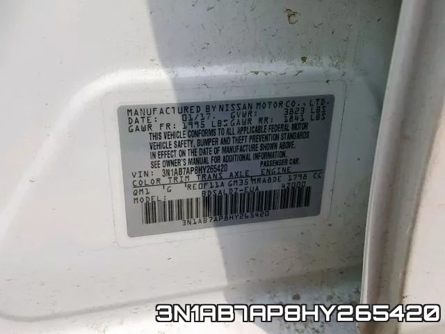 3N1AB7AP8HY265420 фото 2