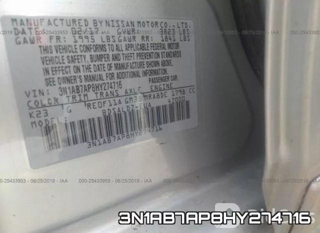 3N1AB7AP8HY274716 фото 10