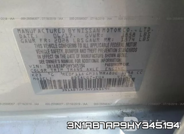 3N1AB7AP9HY345194 фото 10