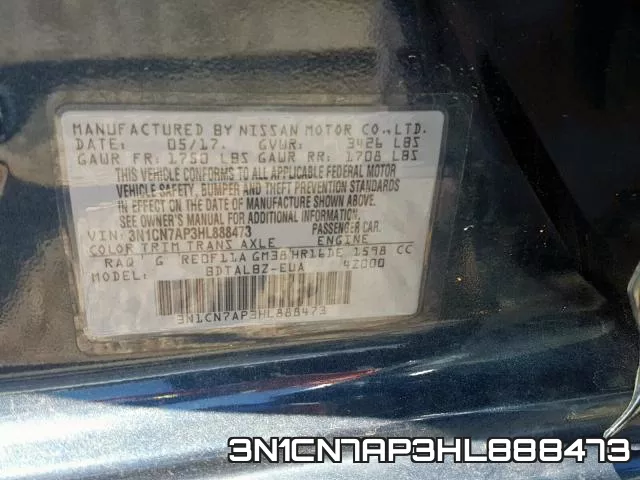 3N1CN7AP3HL888473 фото 2