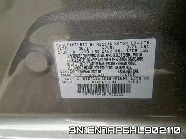 3N1CN7AP6HL902110 фото 2