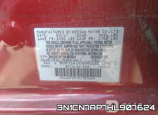 3N1CN7AP7HL907624 фото 10