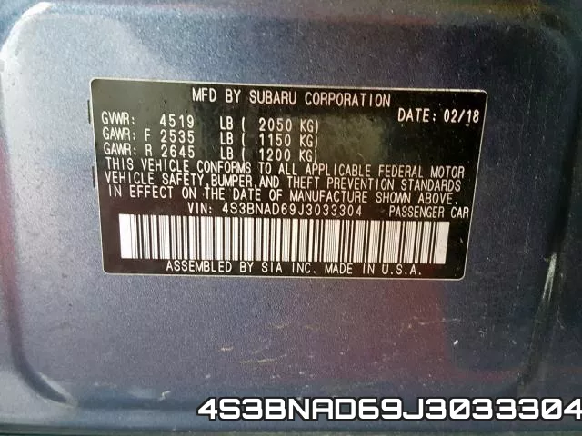4S3BNAD69J3033304 фото 2
