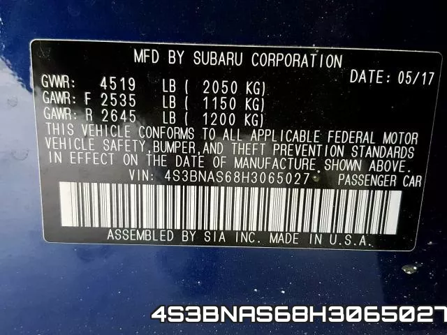 4S3BNAS68H3065027 фото 2