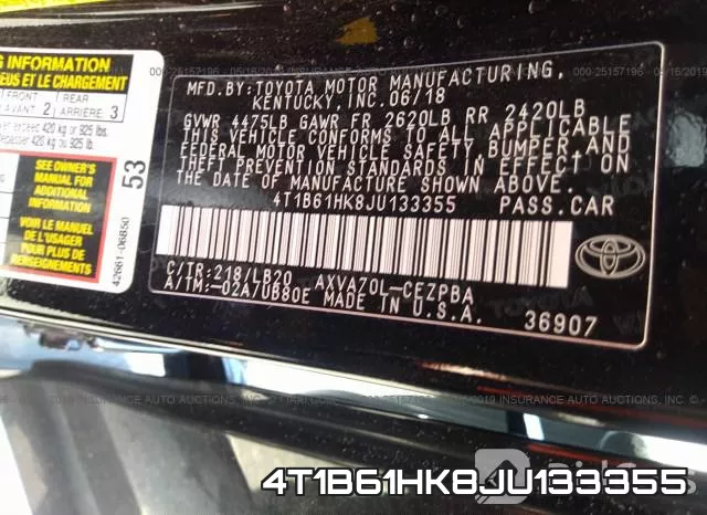 4T1B61HK8JU133355 фото 10