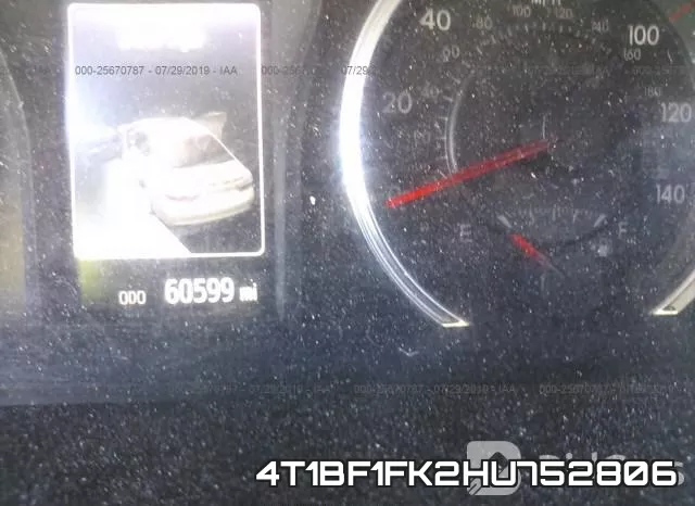 4T1BF1FK2HU752806 фото 8