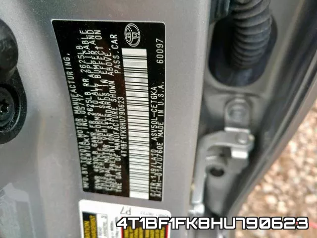 4T1BF1FK8HU790623 фото 2