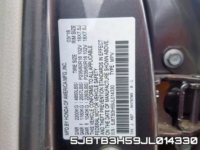 5J8TB3H59JL014330 фото 2
