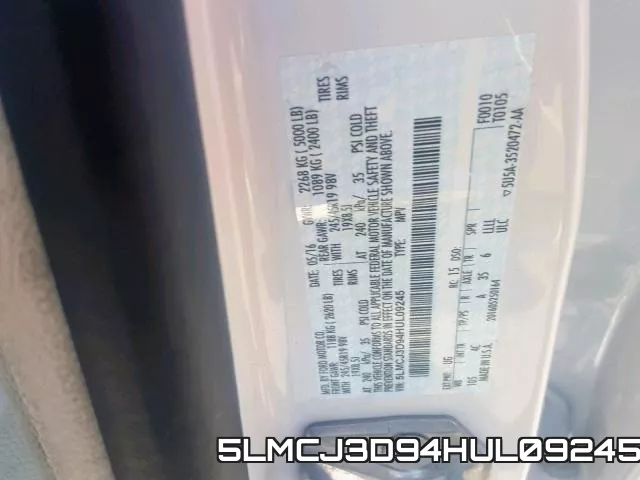 5LMCJ3D94HUL09245 фото 2