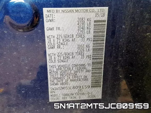 5N1AT2MT5JC809159 фото 2