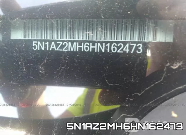 5N1AZ2MH6HN162473 фото 10