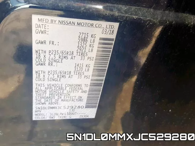 5N1DL0MMXJC529280 фото 2