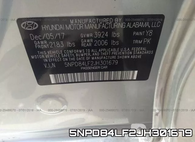 5NPD84LF2JH301679 фото 10