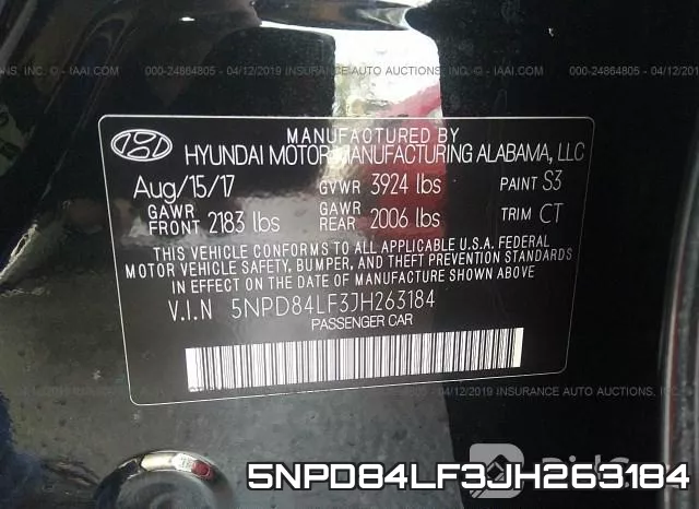 5NPD84LF3JH263184 фото 10