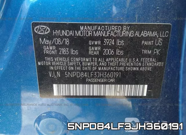 5NPD84LF3JH360191 фото 10