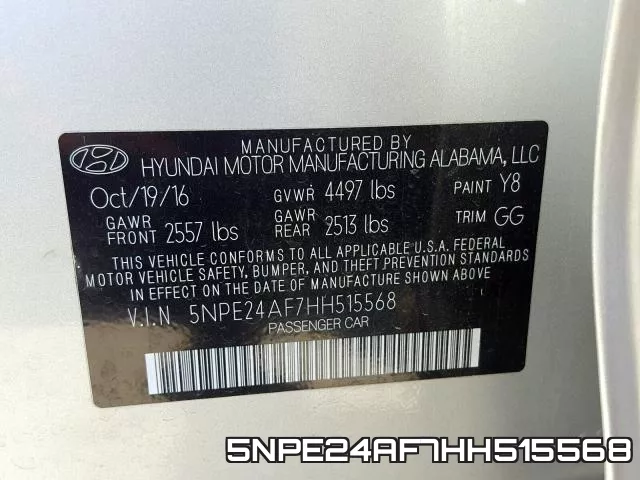 5NPE24AF7HH515568 фото 2