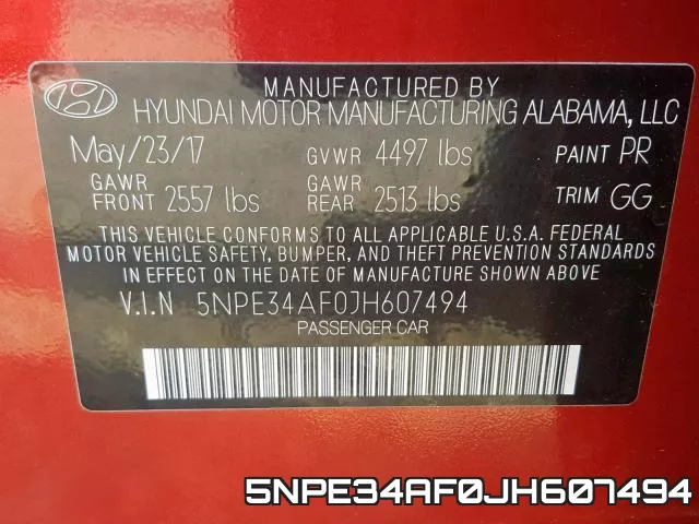5NPE34AF0JH607494 фото 2