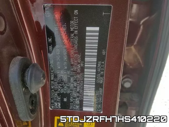 5TDJZRFH7HS410220 фото 2