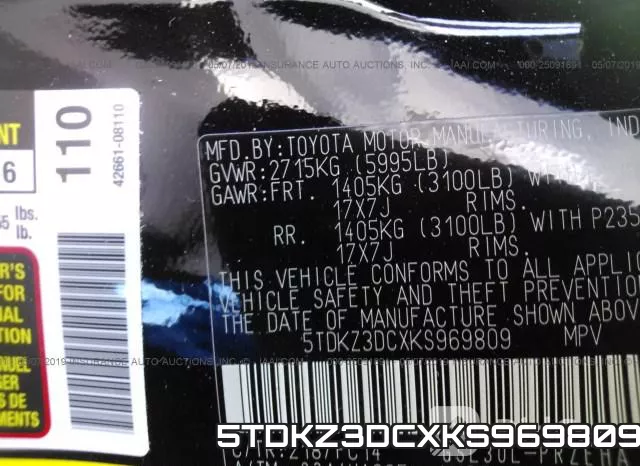 5TDKZ3DCXKS969809 фото 10
