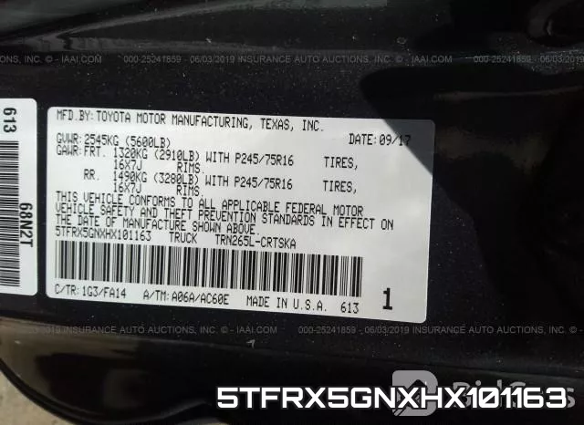 5TFRX5GNXHX101163 фото 10