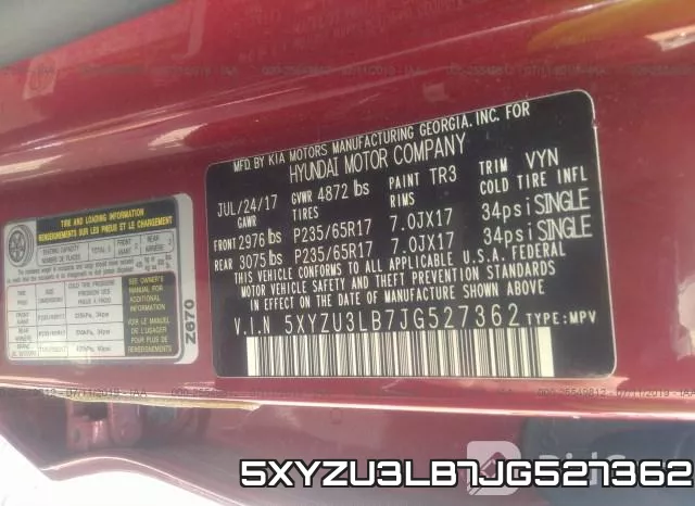 5XYZU3LB7JG527362 фото 10