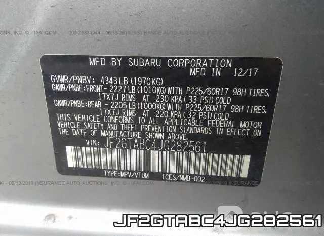 JF2GTABC4JG282561 фото 10