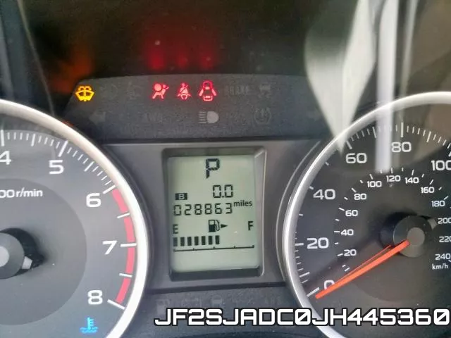JF2SJADC0JH445360 фото 9
