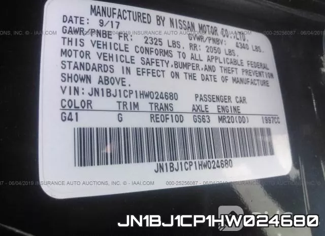 JN1BJ1CP1HW024680 фото 10