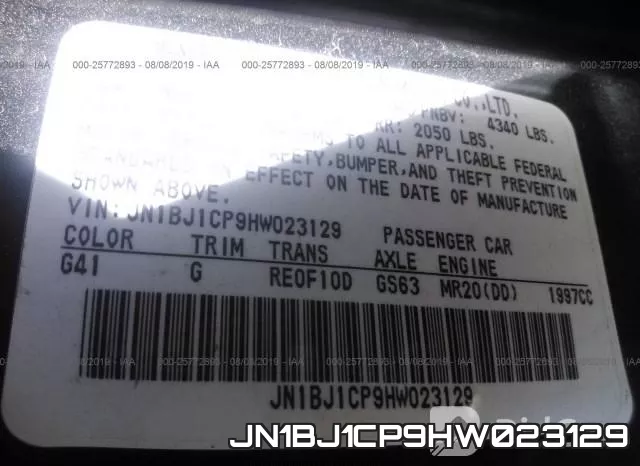 JN1BJ1CP9HW023129 фото 10