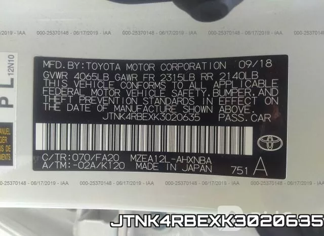 JTNK4RBEXK3020635 фото 10
